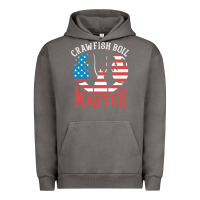 Pigment Tornado crawfish boil master american  flag us big red lobster design Urban Hoodie - linhVisuals