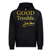 Black good trouble john lewis signature Urban Hoodie - linhVisuals