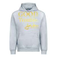 Heather Grey good trouble john lewis signature Urban Hoodie - linhVisuals