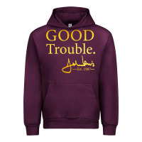 Mauve Wine good trouble john lewis signature Urban Hoodie - linhVisuals