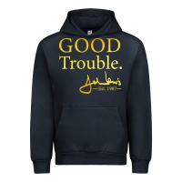 Navy good trouble john lewis signature Urban Hoodie - linhVisuals