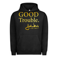Pigment Black good trouble john lewis signature Urban Hoodie - linhVisuals