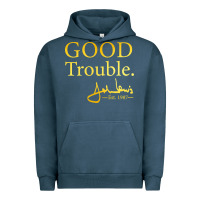 Pigment Midnight Navy good trouble john lewis signature Urban Hoodie - linhVisuals