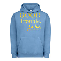 Pigment Pebble Blue good trouble john lewis signature Urban Hoodie - linhVisuals