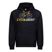 Black cycologist funny cycling and bicycle sport design cycler humor gift bi Urban Hoodie - linhVisuals