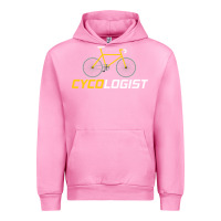 Fuchsia Pink cycologist funny cycling and bicycle sport design cycler humor gift bi Urban Hoodie - linhVisuals