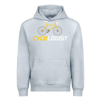 Heather Grey cycologist funny cycling and bicycle sport design cycler humor gift bi Urban Hoodie - linhVisuals