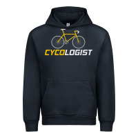 Navy cycologist funny cycling and bicycle sport design cycler humor gift bi Urban Hoodie - linhVisuals