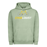 Pigment Oil Green cycologist funny cycling and bicycle sport design cycler humor gift bi Urban Hoodie - linhVisuals