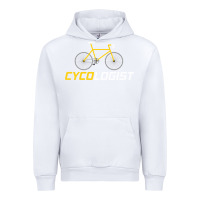White cycologist funny cycling and bicycle sport design cycler humor gift bi Urban Hoodie - linhVisuals