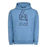 Pigment Pebble Blue Car Seat Headrest Urban Hoodie - linhVisuals