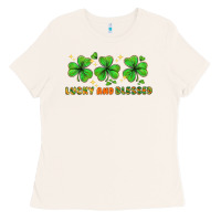 Bone St. Patrick's Day lucky and blessed Ladies Tee - HowdyJamesFarm