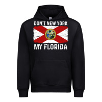Black don't new york my florida vintage flag funny saying gift Urban Hoodie - linhVisuals