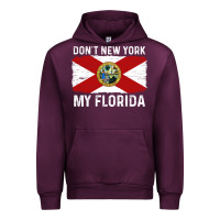 Mauve Wine don't new york my florida vintage flag funny saying gift Urban Hoodie - linhVisuals