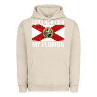 Pigment French Oak don't new york my florida vintage flag funny saying gift Urban Hoodie - linhVisuals