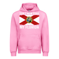 Fuchsia Pink don't new york my florida vintage flag funny saying gift Urban Hoodie - linhVisuals