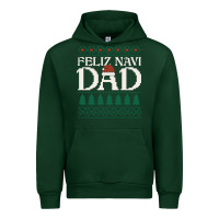 Forest Green feliz navi dad ugly christmas sweater funny spanish xmas pun gift for Urban Hoodie - linhVisuals