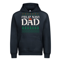 Navy feliz navi dad ugly christmas sweater funny spanish xmas pun gift for Urban Hoodie - linhVisuals