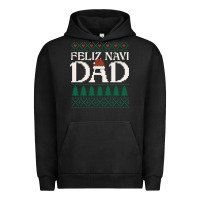 Pigment Black feliz navi dad ugly christmas sweater funny spanish xmas pun gift for Urban Hoodie - linhVisuals