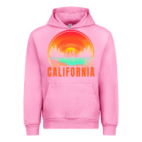 Fuchsia Pink california t  shirt california sunset vintage trees scenery t  shirt Urban Hoodie - linhVisuals