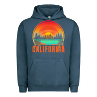 Pigment Midnight Navy california t  shirt california sunset vintage trees scenery t  shirt Urban Hoodie - linhVisuals
