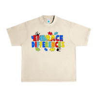 Sandshell Embrace differences Urban Heavy Tee - FaDigitalArtStudio