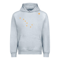 Heather Grey flag of alaska Urban Hoodie - linhVisuals
