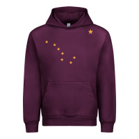 Mauve Wine flag of alaska Urban Hoodie - linhVisuals