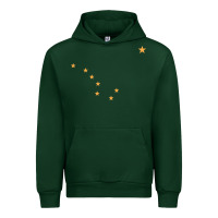Forest Green flag of alaska Urban Hoodie - linhVisuals