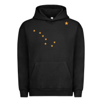 Pigment Black flag of alaska Urban Hoodie - linhVisuals