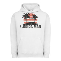Pigment Lunar Rock florida man state funny meme vintage palm trees and sunset retro sun Urban Hoodie - linhVisuals