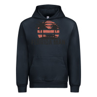 Navy florida man state funny meme vintage palm trees and sunset retro sun Urban Hoodie - linhVisuals