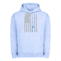 Pigment Grape Ice fishing american flag vintage fishing rod patriotic 4ht of july gift f Urban Hoodie - linhVisuals