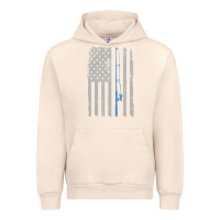 Sandshell fishing american flag vintage fishing rod patriotic 4ht of july gift f Urban Hoodie - linhVisuals