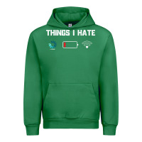 Emerald funny things i hate low battery and wifi connection Urban Hoodie - linhVisuals