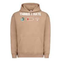 Pigment Burro funny things i hate low battery and wifi connection Urban Hoodie - linhVisuals