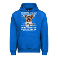 Cobalt funny yorkie personal stalker yorkshire terrier  dog i will follow you Urban Hoodie - linhVisuals