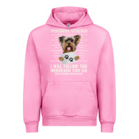 Fuchsia Pink funny yorkie personal stalker yorkshire terrier  dog i will follow you Urban Hoodie - linhVisuals