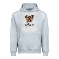 Heather Grey funny yorkie personal stalker yorkshire terrier  dog i will follow you Urban Hoodie - linhVisuals