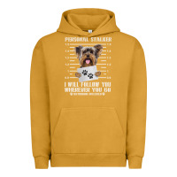 Pigment Peanut Butter funny yorkie personal stalker yorkshire terrier  dog i will follow you Urban Hoodie - linhVisuals