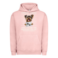 Pigment Salmon funny yorkie personal stalker yorkshire terrier  dog i will follow you Urban Hoodie - linhVisuals