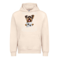 Sandshell funny yorkie personal stalker yorkshire terrier  dog i will follow you Urban Hoodie - linhVisuals