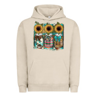 Pigment French Oak mason jar, sunflower Urban Hoodie - JahusDesignShop