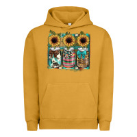 Pigment Peanut Butter mason jar, sunflower Urban Hoodie - JahusDesignShop