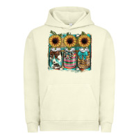 Pigment Pistachio mason jar, sunflower Urban Hoodie - JahusDesignShop