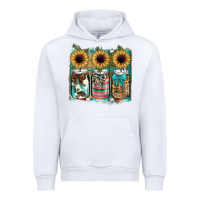 White mason jar, sunflower Urban Hoodie - JahusDesignShop
