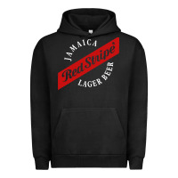Pigment Black jamaica red stripe lager beer Urban Hoodie - linhVisuals