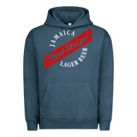 Pigment Midnight Navy jamaica red stripe lager beer Urban Hoodie - linhVisuals