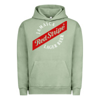 Pigment Oil Green jamaica red stripe lager beer Urban Hoodie - linhVisuals