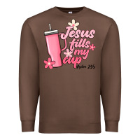 Chestnut jesus fills my cup Premium Sweatshirt - JahusDesignShop